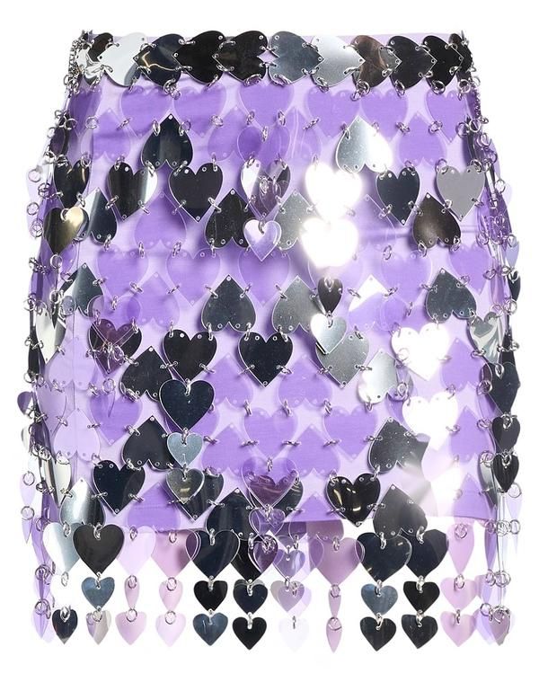 ラバンヌ レディース ボトムスカート RABANNE Purple パープル