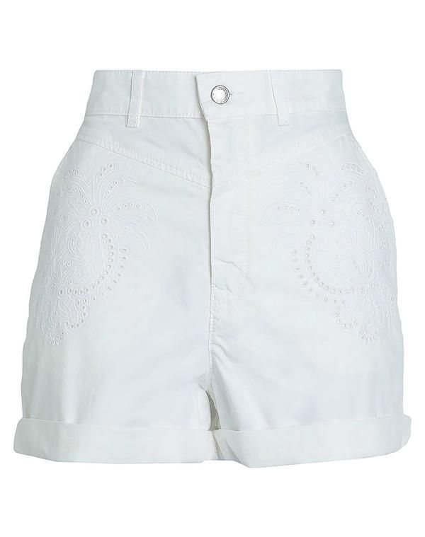 ボス レディース ボトムス ハーフパンツ・ショーツ ショートパンツバミューダパンツ BOSS White ホワイト