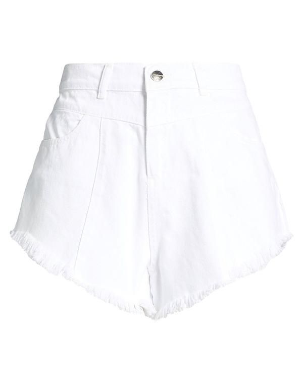ヒンノミネイト レディース ボトムス ハーフパンツ・ショーツ デニムショートパンツ HINNOMINATE White ホワイト