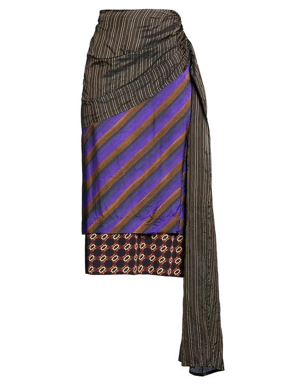 ドリス・ヴァン・ノッテン レディース ボトムスカート DRIES VANOTEN Dark Brown ブラウン