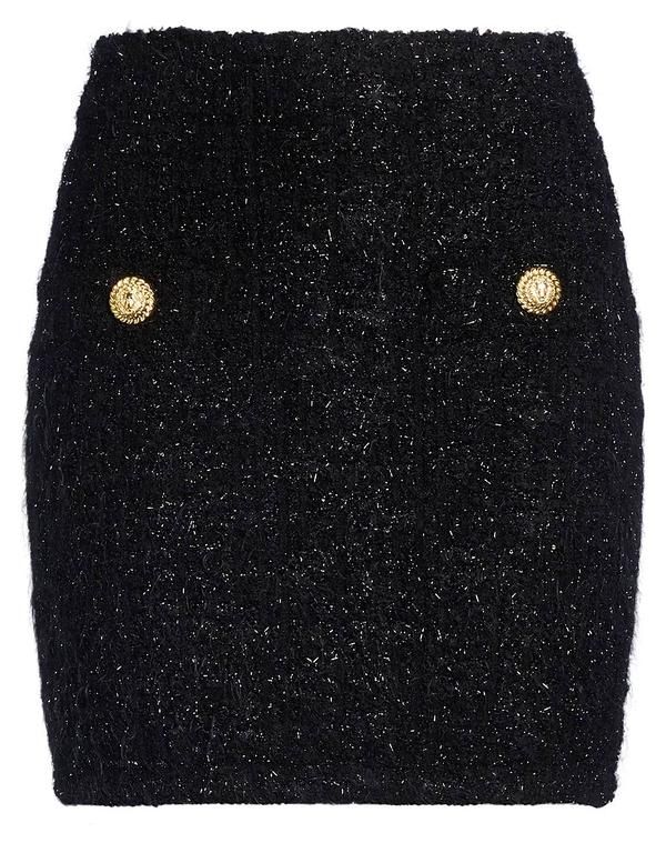 バルマン レディース ボトムスカート BALMAIN Black ブラック