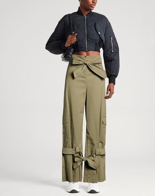 ハブワン レディース ボトムス カジュアルパンツ HAVEONE Military Green グリーン