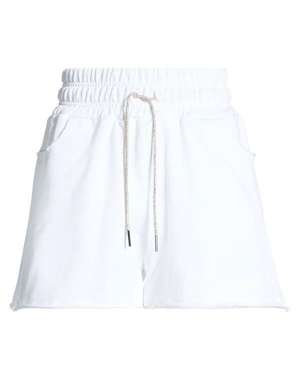 ディスクレーマー レディース ボトムス ハーフパンツ・ショーツ ショートパンツバミューダパンツ DISCLAIMER White ホワイト