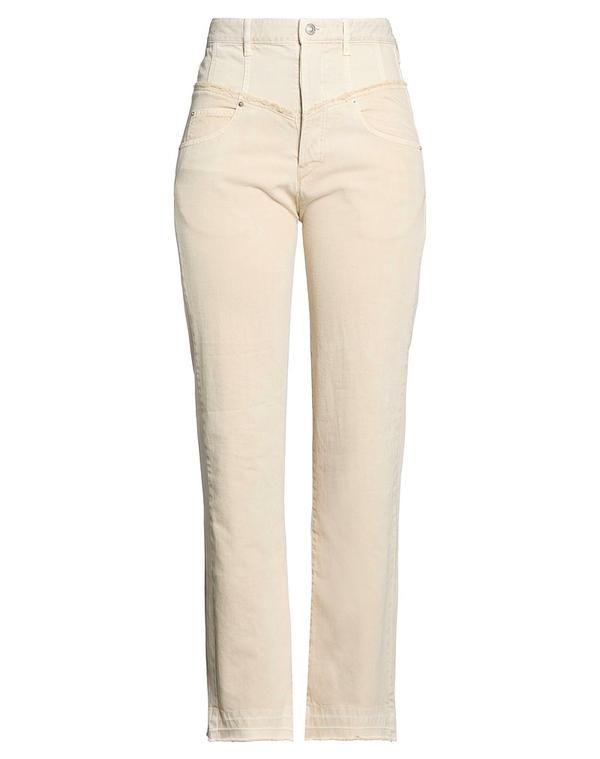 イザベル マラン レディース ボトムス デニムパンツ ストレートレッグ ISABEL MARANT Ivory アイボリー