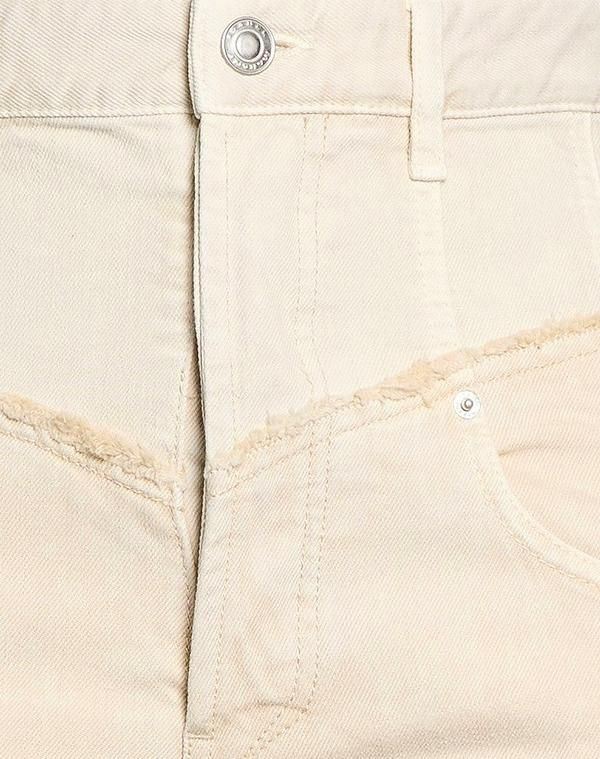イザベル マラン レディース ボトムス デニムパンツ ストレートレッグ ISABEL MARANT Ivory アイボリー
