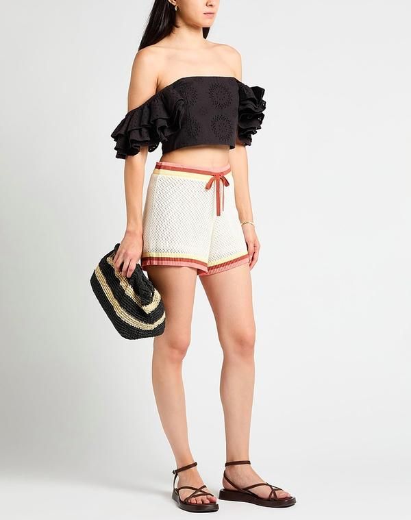 ジマーマン レディース ボトムス ハーフパンツ・ショーツ ショートパンツバミューダパンツ ZIMMERMANN White ホワイト