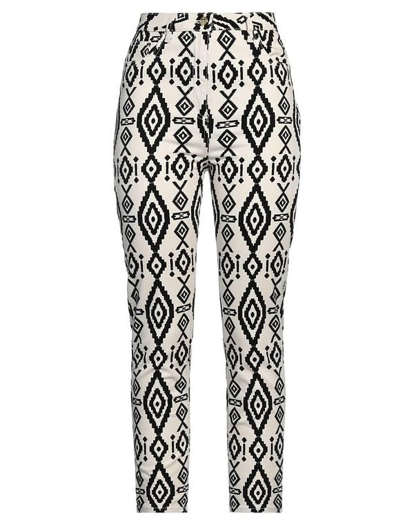 エリザベッタフランキ レディース ボトムス カジュアルパンツ ELISABETTA FRANCHI Off White オフホワイト