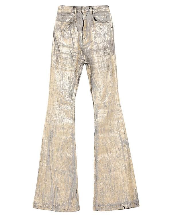 ダークシャドウ バイ リックオウエンス レディース ボトムス カジュアルパンツ フレアカットパンツ DRKSHDW by RICK OWENS Gold ゴールド