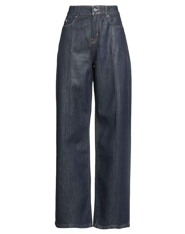 カール ラガーフェルド レディース ボトムス デニムパンツ ストレートレッグ KARLAGERFELD Blue ブルー