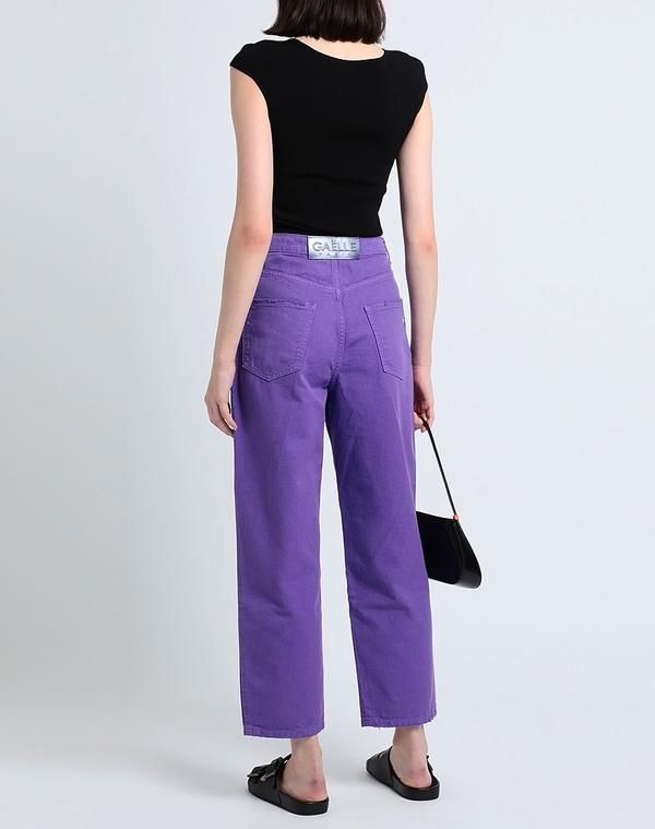 ガレパリ レディース ボトムス デニムパンツ ジーンズ GALLE Paris Purple パープル