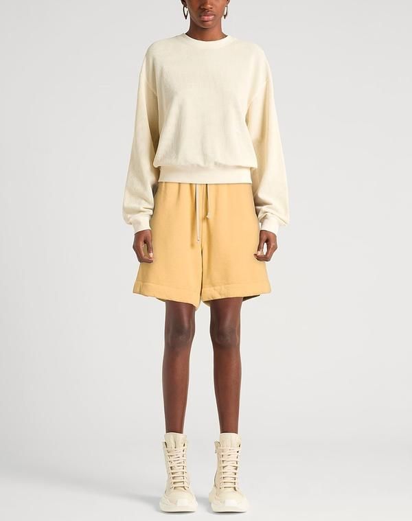 ダークシャドウ バイ リックオウエンス レディース ボトムス ハーフパンツ・ショーツ ショートパンツバミューダパンツ DRKSHDW by RICK OWENS Mustard マスタード