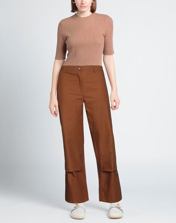 ジル・サンダー レディース ボトムス カジュアルパンツ JIL SANDER Brown ブラウン