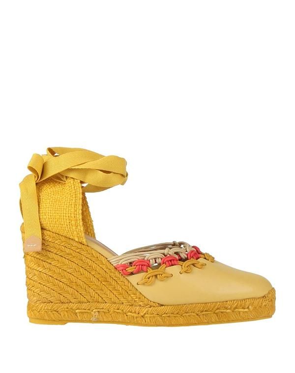 カスタニエール レディース シューズ スリッポン・ローファー エスパドリーユ CASTAER Pastel Yellow イエロー