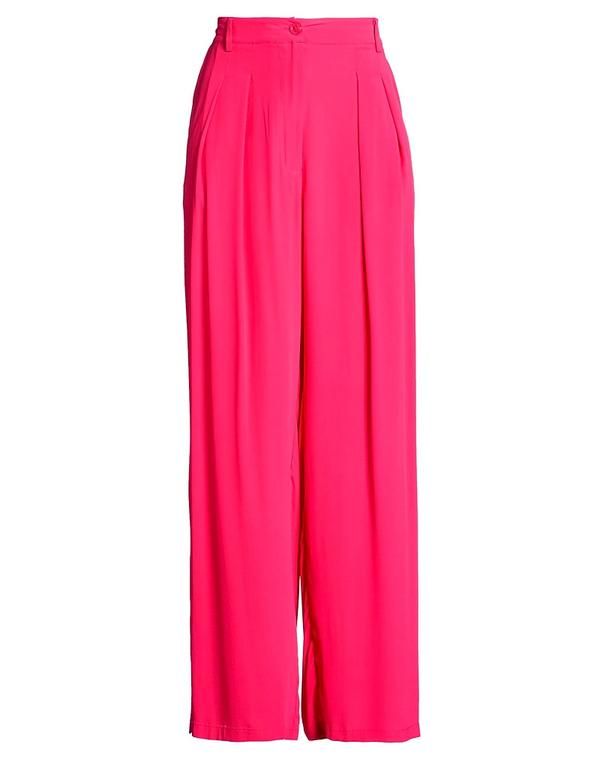 セミクチュール レディース ボトムス カジュアルパンツ ワイドパンツ SEMICOUTURE Magenta マゼンタ