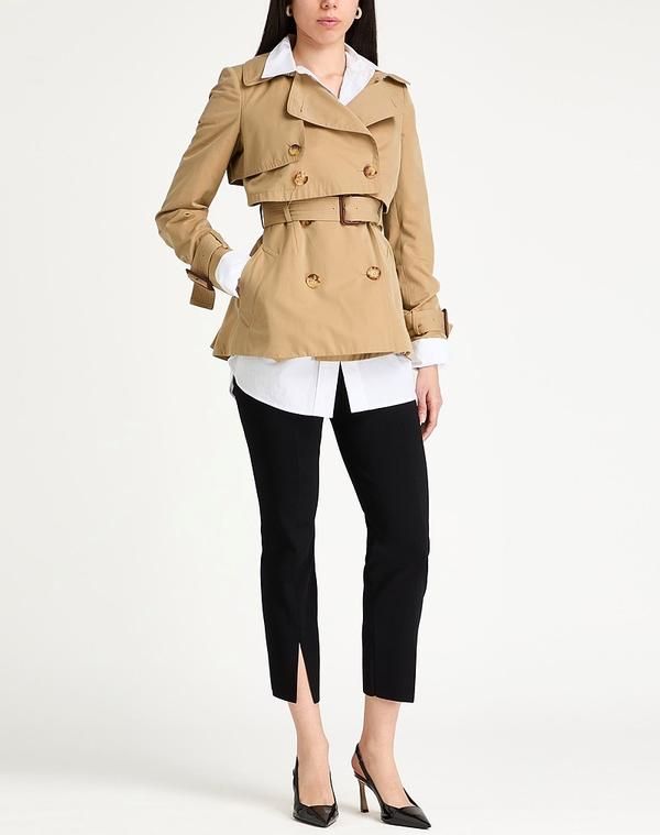 マックイーン レディース アウター コート MCQUEEN Camel キャメル