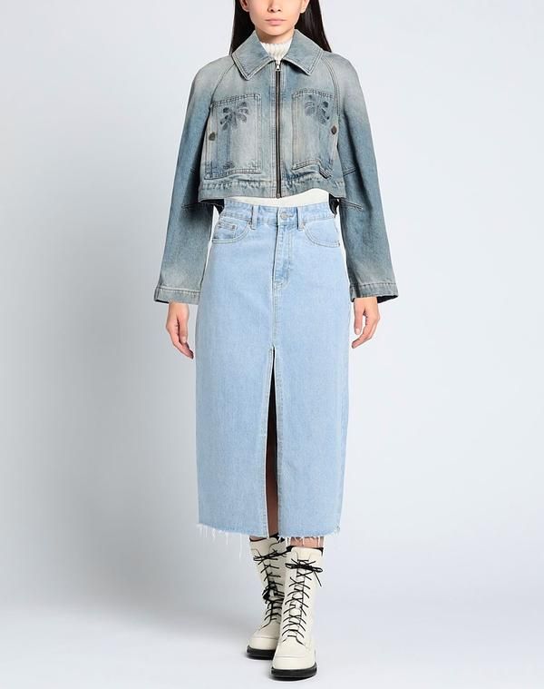 パーム・エンジェルス レディース アウター ジャケット・ブルゾン デニムブルゾン PALM ANGELS Blue ブルー パーム・エンジェルス レディース アウター ジャケット・ブルゾン デニムブルゾン PALM ANGELS Blue ブルー