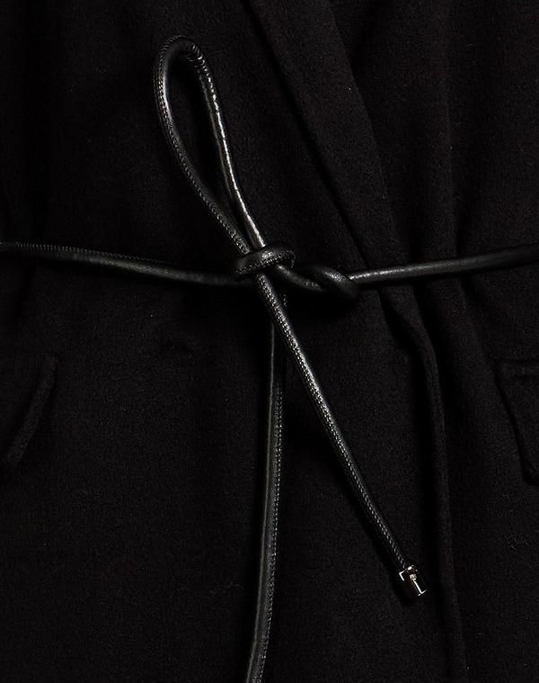 セミクチュール レディース アウター コート SEMICOUTURE Black ブラック