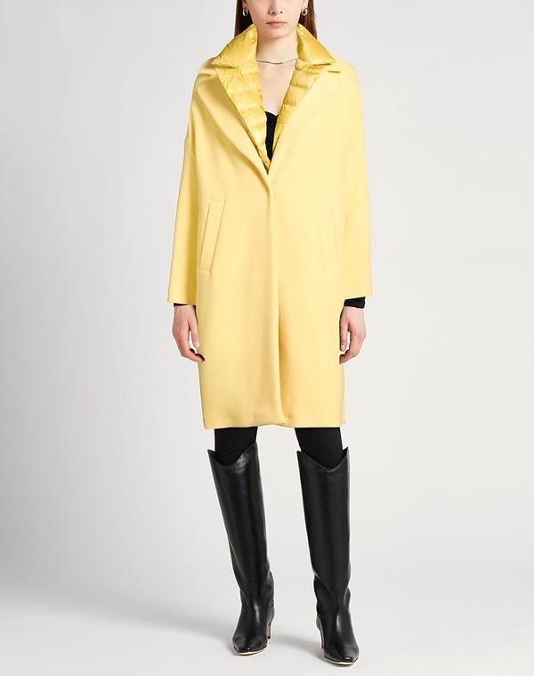 ヘルノ レディース アウター コート HERNO Pastel Yellow イエロー
