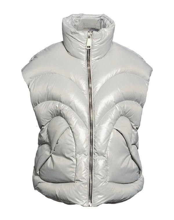 クリスジョイ レディース トップス ベスト KHRISJOY Light Gray グレー