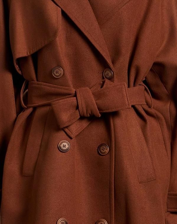 ヒンノミネイト レディース アウター コート HINNOMINATE Brown ブラウン