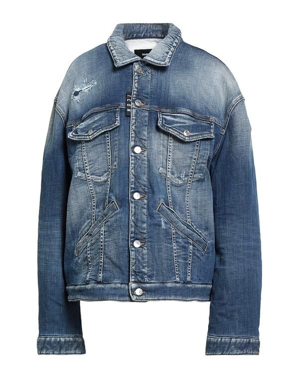 ディースクエアード レディース アウター ジャケット・ブルゾン デニムブルゾン DSQUARED2 Blue ブルー