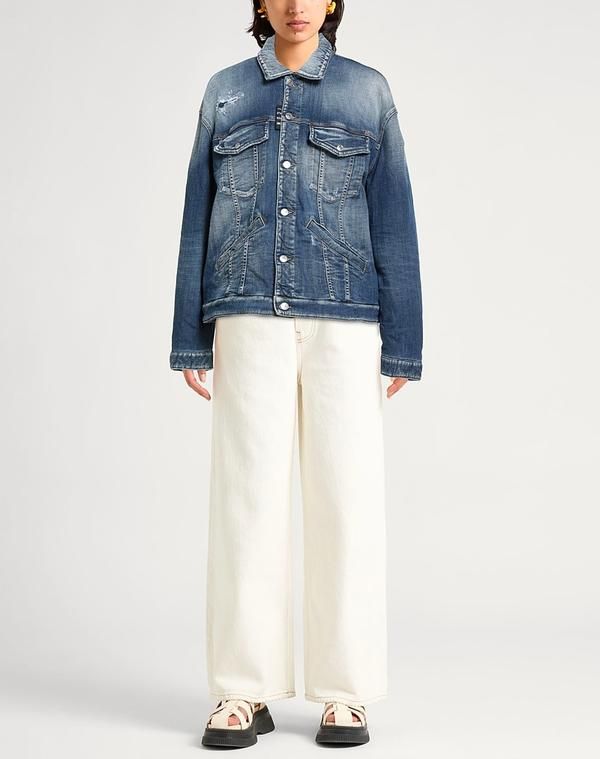 ディースクエアード レディース アウター ジャケット・ブルゾン デニムブルゾン DSQUARED2 Blue ブルー ディースクエアード レディース アウター ジャケット・ブルゾン デニムブルゾン DSQUARED2 Blue ブルー