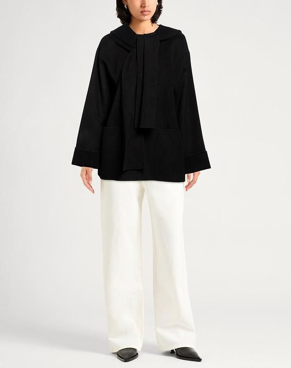 エリカ・カヴァリーニ レディース アウター コート ERIKA CAVALLINI Black ブラック