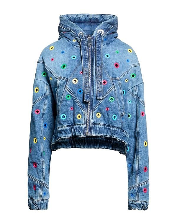 クリスジョイ レディース アウター ジャケット・ブルゾン デニムブルゾン KHRISJOY Blue ブルー