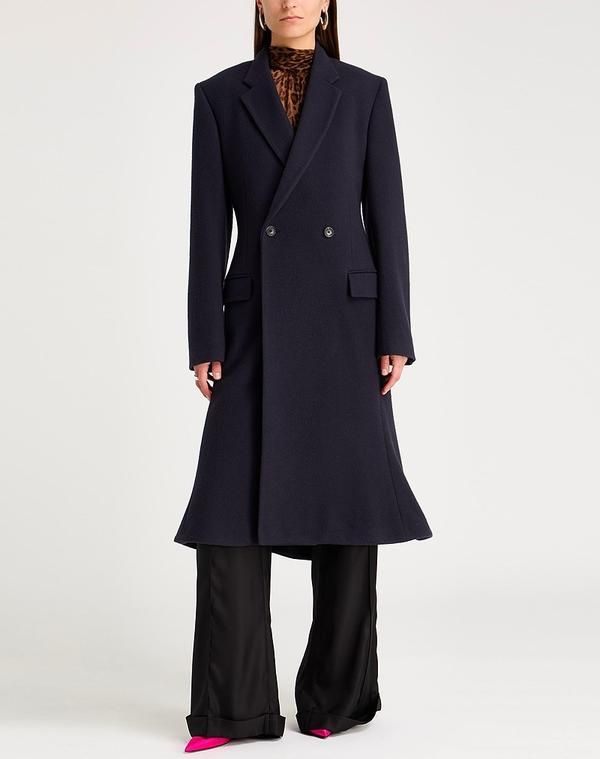 バレンシアガ レディース アウター コート BALENCIAGA Midnight Blue ブルー