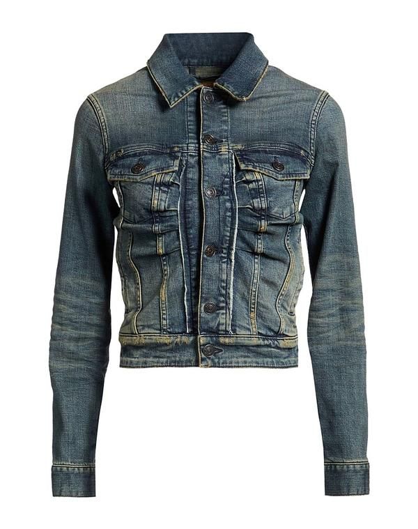 バレンシアガ レディース アウター ジャケット・ブルゾン デニムブルゾン BALENCIAGA Blue ブルー