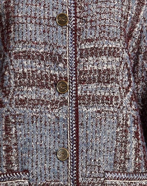 エトロ レディース アウター コート ETRO Blue Gray グレー