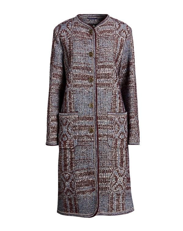 エトロ レディース アウター コート ETRO Blue Gray グレー