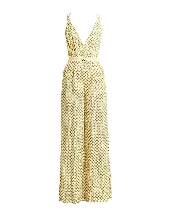 エリザベッタフランキ レディース トップス ジャンプスーツ ELISABETTA FRANCHI Yellow イエロー