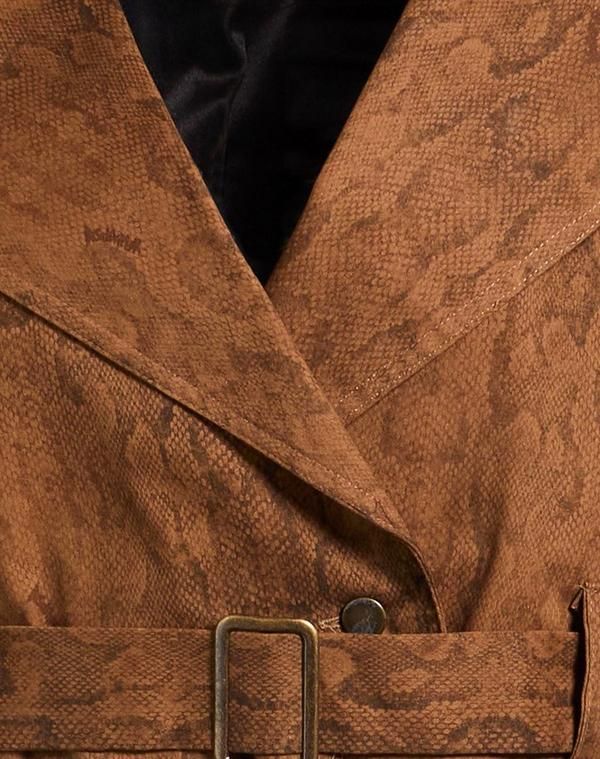 ディスクレーマー レディース アウター コート DISCLAIMER Dark Brown ブラウン