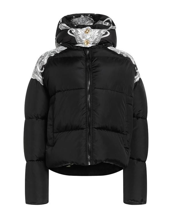 ヴェルサーチ レディース アウター ジャケット・ブルゾン パファージャケット VERSACE Black ブラック