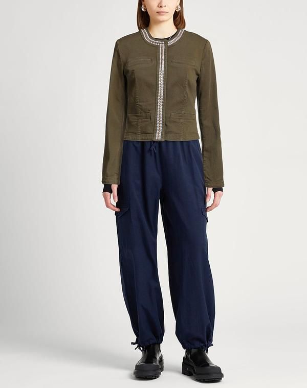 リュージョー レディース アウター ジャケット・ブルゾン デニムブルゾン LIU JO Military Green グリーン