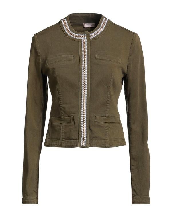 リュージョー レディース アウター ジャケット・ブルゾン デニムブルゾン LIU JO Military Green グリーン