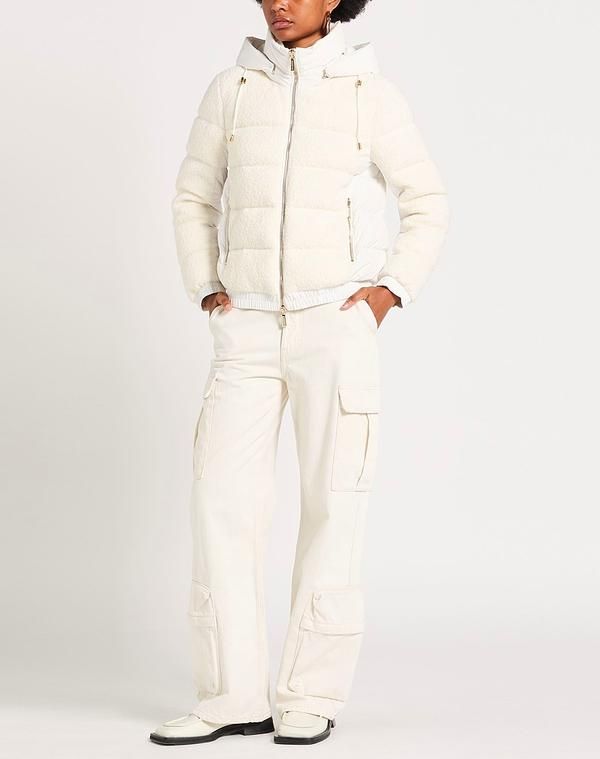 ムーレー レディース アウター ジャケット・ブルゾン パファージャケット MOORER Off White オフホワイト