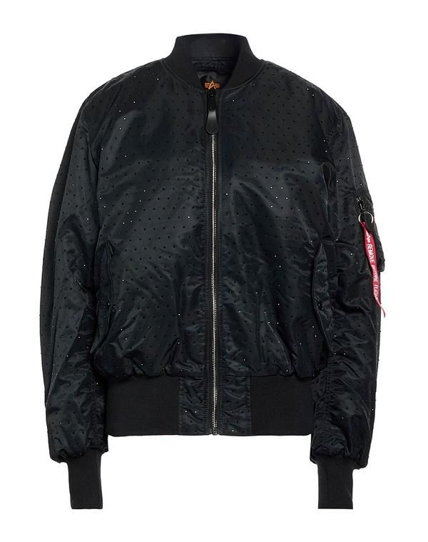 アルファインダストリーズ レディース アウター ジャケット・ブルゾン ALPHA INDUSTRIES Black ブラック