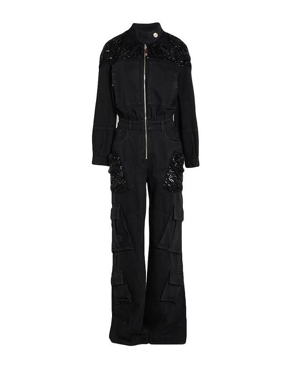 エリザベッタフランキ レディース トップス ジャンプスーツ サロペット ELISABETTA FRANCHI Black ブラック