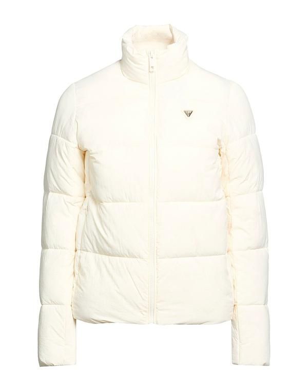 ゲス レディース アウター ジャケット・ブルゾン パファージャケット GUESS Off White オフホワイト