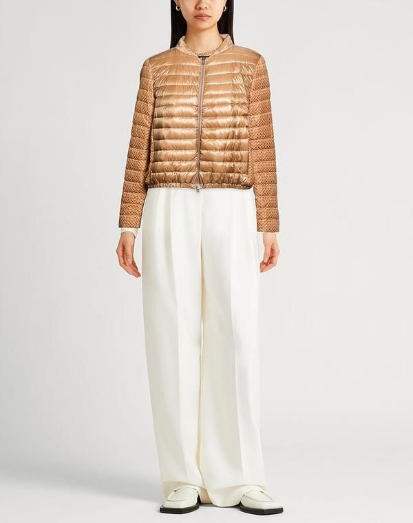 ヘルノ レディース アウター ジャケット・ブルゾン パファージャケット HERNO Light Brown ブラウン