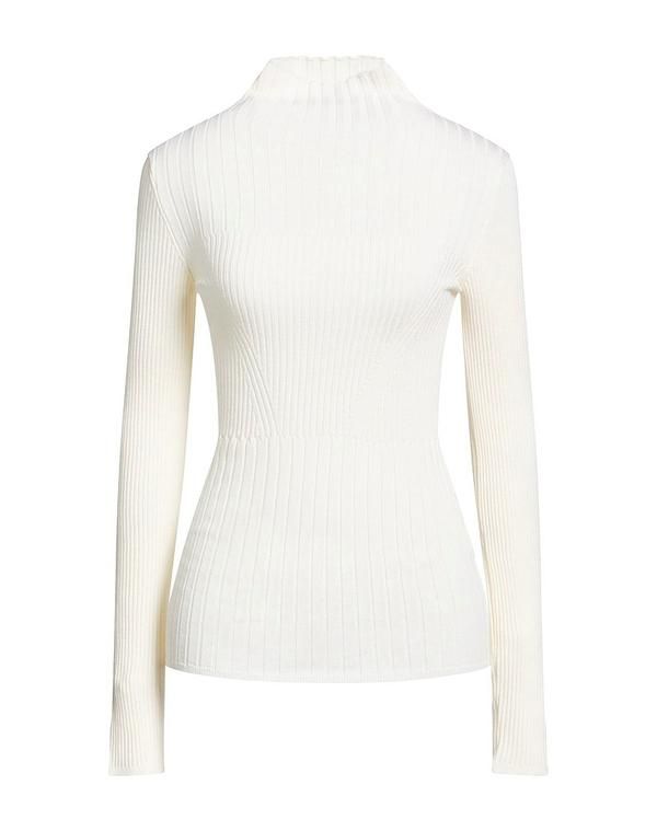 ムーレー レディース アウター ニット・セータートルネック MOORER Ivory アイボリー