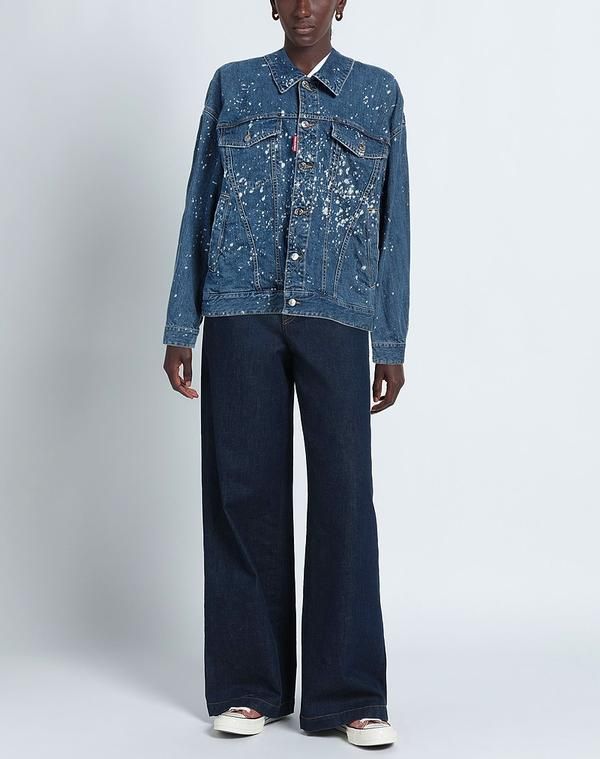 ディースクエアード レディース アウター ジャケット・ブルゾン デニムブルゾン DSQUARED2 Blue ブルー