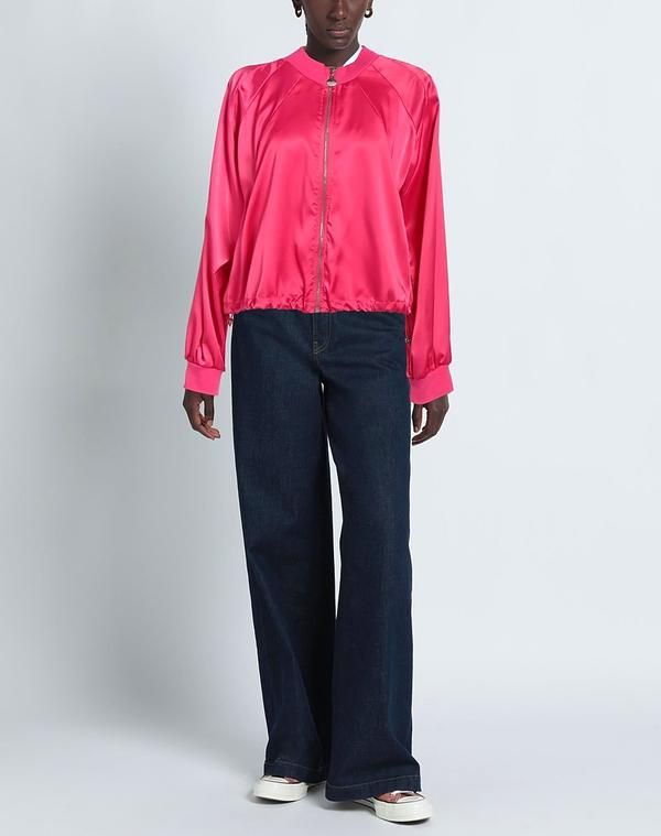 リュージョー レディース アウター ジャケット・ブルゾン ボンバージャケット LIU JO Fuchsia フューシャ