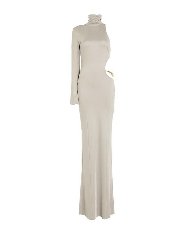 エリザベッタフランキ レディース トップス ワンピース パーティドレス ELISABETTA FRANCHI Light Gray グレー