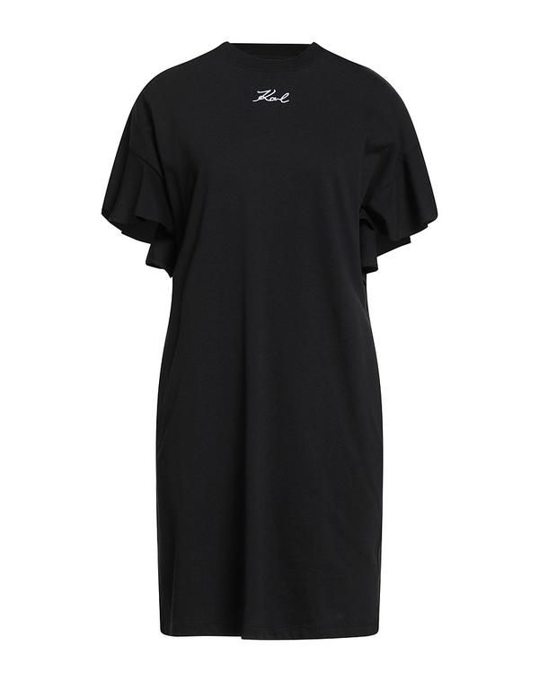 カール ラガーフェルド レディース トップス ワンピース サマードレス KARLAGERFELD Black ブラック