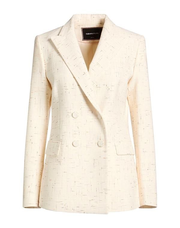 ファビアナ フィリッピ レディース アウター ジャケット・ブルゾン テーラードジャケット FABIANA FILIPPI Off White オフホワイト
