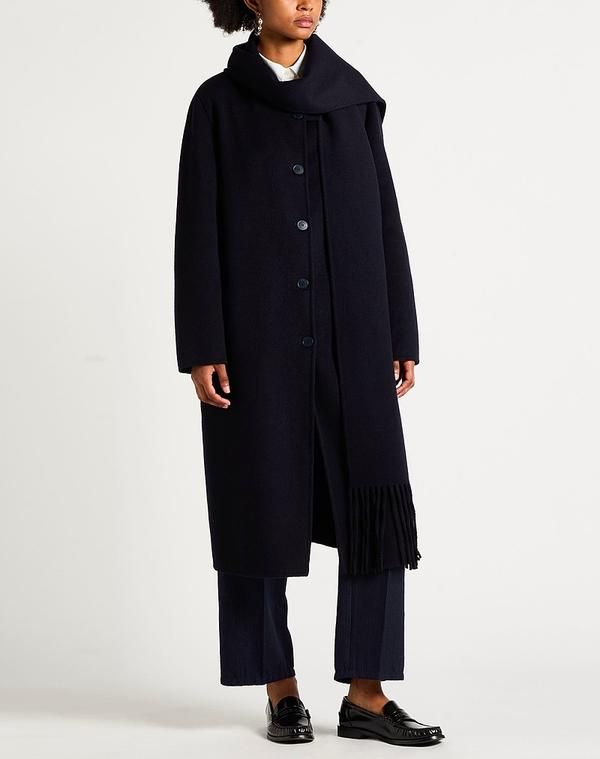 サンドロ レディース アウター コート SANDRO Navy ネイビー - メルカリ
