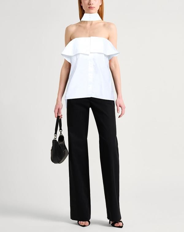 カール ラガーフェルド レディース トップス シャツ KARLAGERFELD White ホワイト